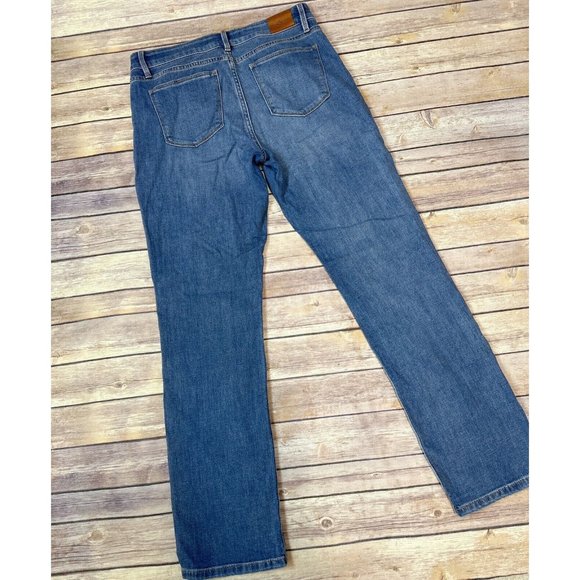 Tommy Hilfiger Women's Blue Tribeca Straight-Leg Mid-Rise Casual Jeans Size 6 - Picture 4 of 6